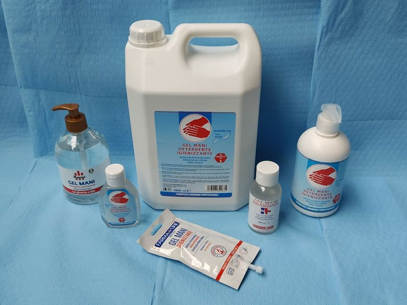 GPForniture: Gel igienizzante da 80 ml, 100ml e ricarica da 5l